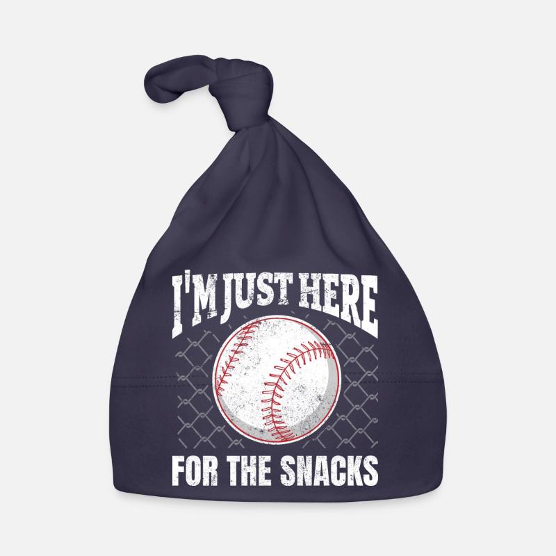 Je suis juste ici pour les collations de baseball Bonnet bio Bébé