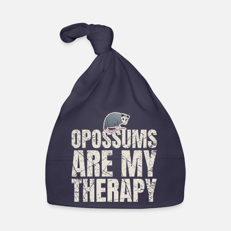 Opossums Are My Therapy Opossum Lovers Organic Baby Cap