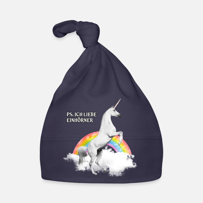 PS Ich liebe Einhörner Geschenk Baby Bio-Mütze
