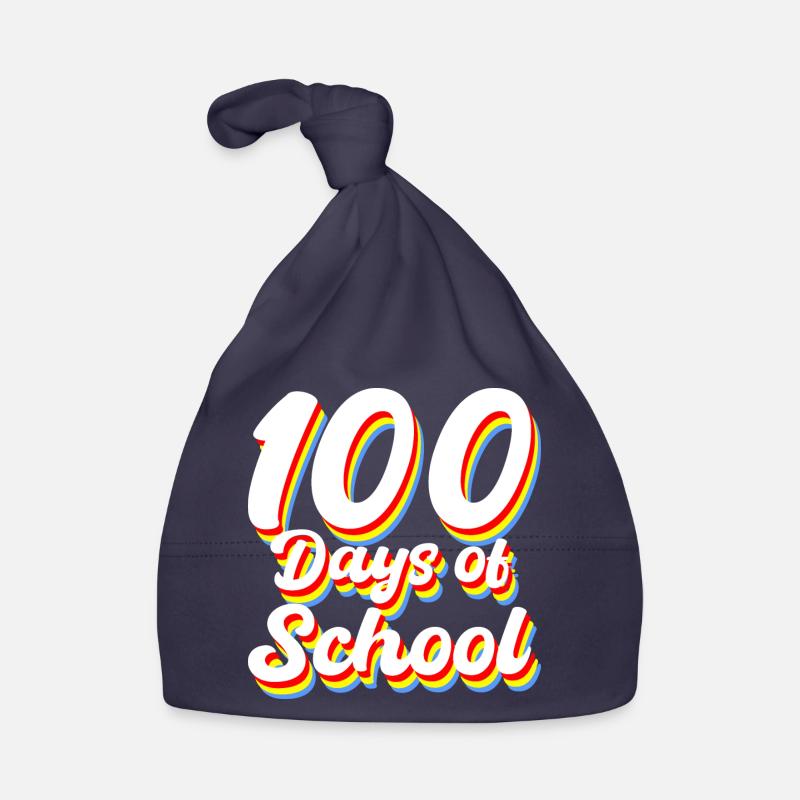 100 days of school Geschenk Baby Bio-Mütze