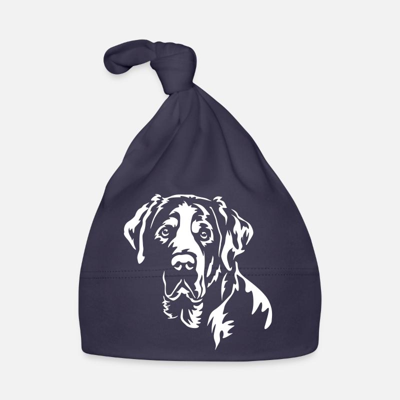 Großer Schweizer Sennenhund Kopf "Black Edition" Baby Bio-Mütze