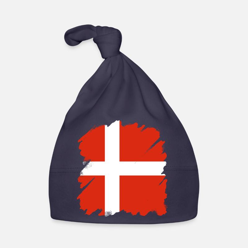 Drapeau du Danemark Scandinavie Drapeau du Danemark Voyage Bonnet bio Bébé