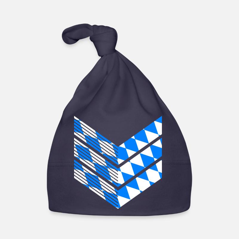 Drapeau de Bavière utilisé Look drapeau bavarois Vintage Bonnet bio Bébé