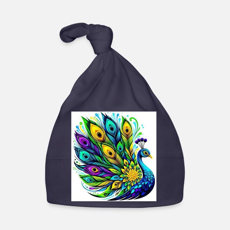 Pfau Baby Bio-Mütze