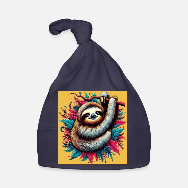 Sloth Organic Baby Cap