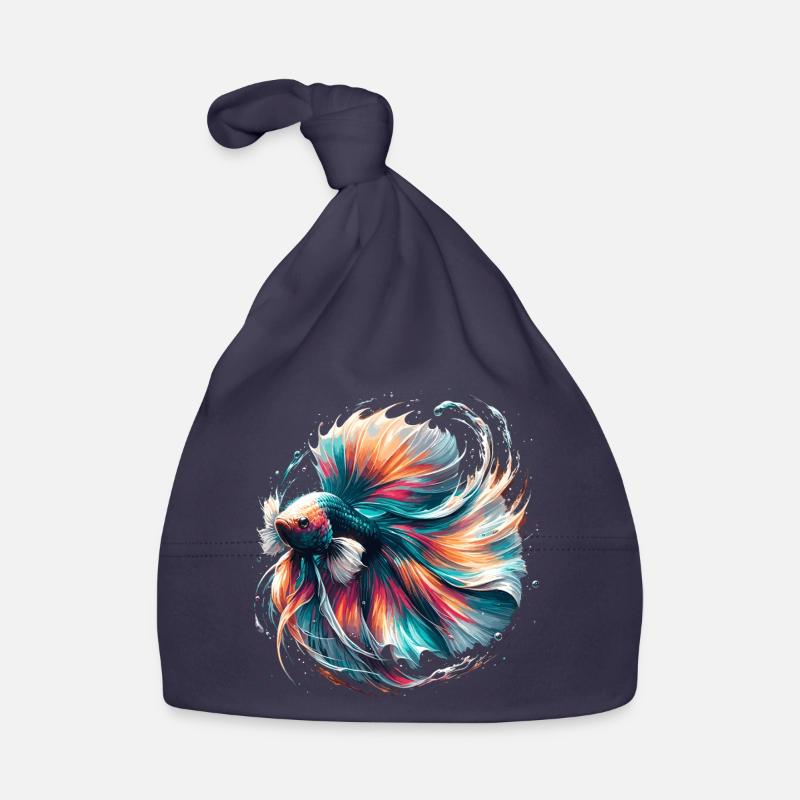 Betta Splendens Lumineux, Coloré Bonnet bio Bébé