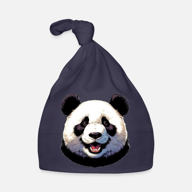 Panda - Baby Bio-Mütze - Navy