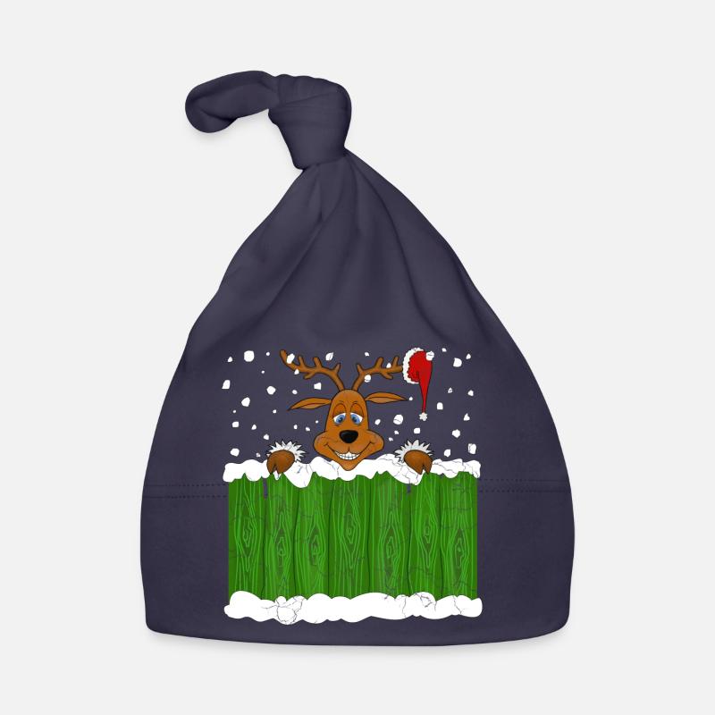 Noël avec un renne Bonnet bio Bébé