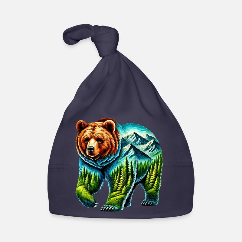 Bear Organic Baby Cap