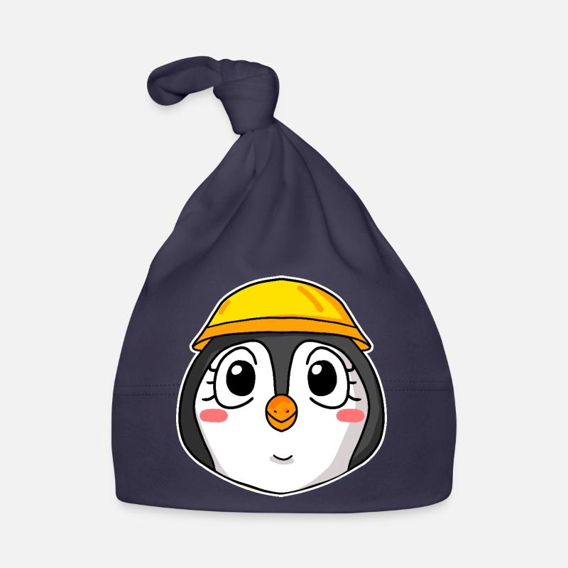 Penguin Construction Site Organic Baby Cap