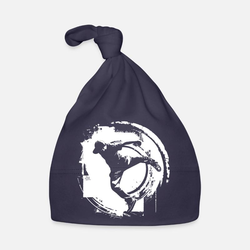 Breakdancer Zeichnung Baby Bio-Mütze