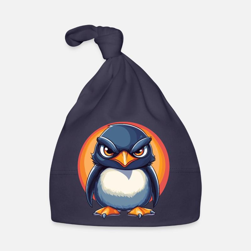 Grummeliger Pinguin Baby Bio-Mütze