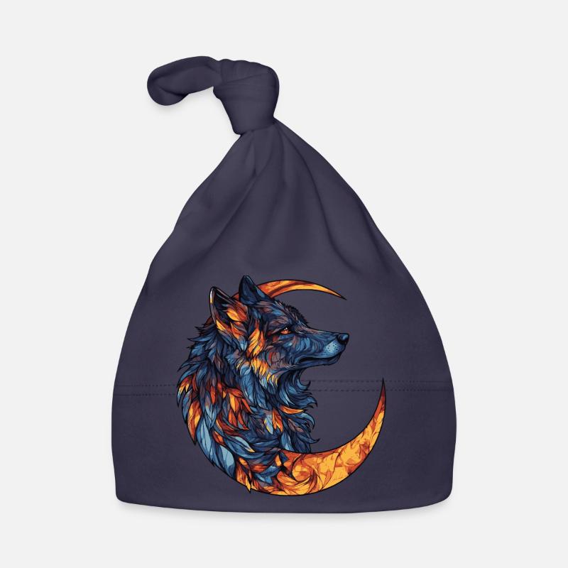 Wolf Moon Organic Baby Cap