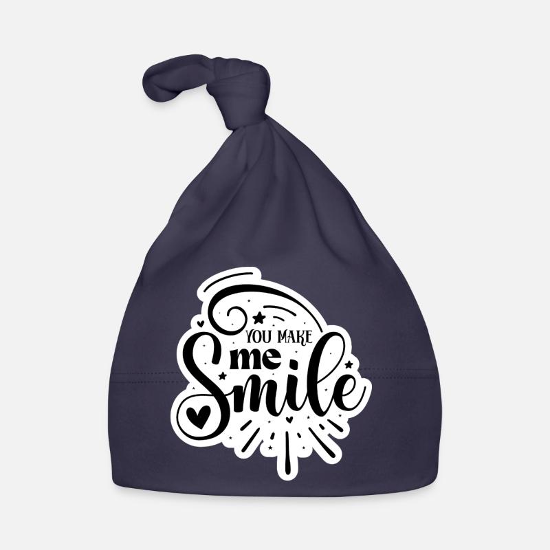 You Make Me Smile Baby Bio-Mütze