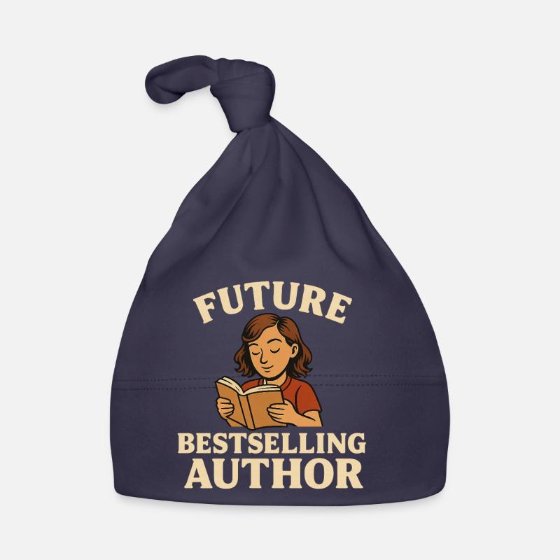Futuristic Reading Passion Illustration Organic Baby Cap