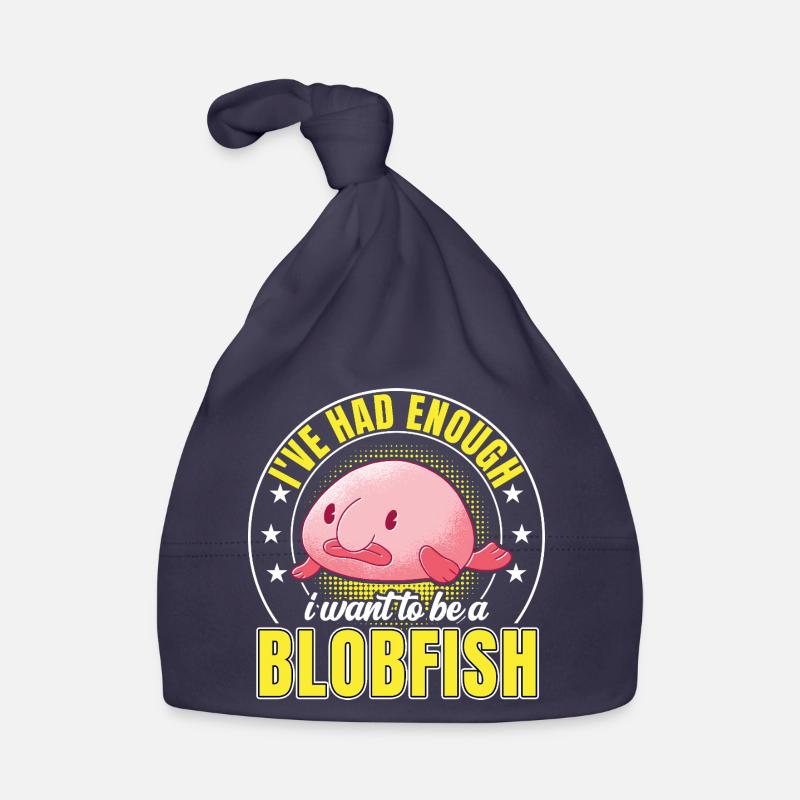 Blobfish have had enough Funny Blobfish Organic Baby Cap