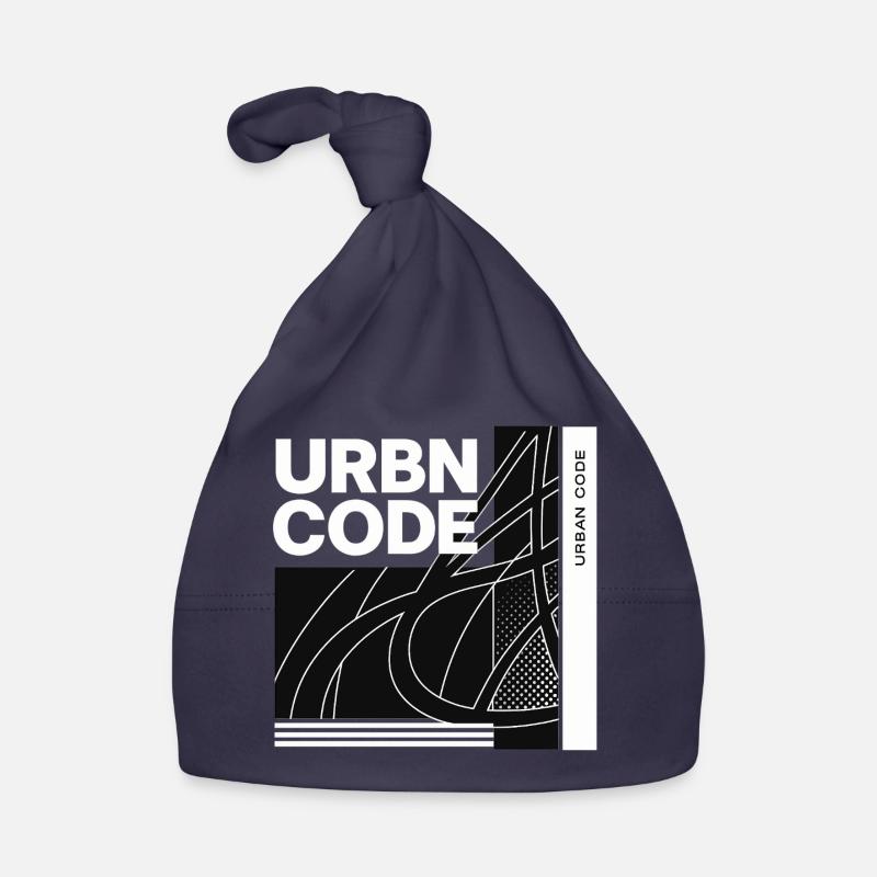 Conception de lignes de code urbain Bonnet bio Bébé