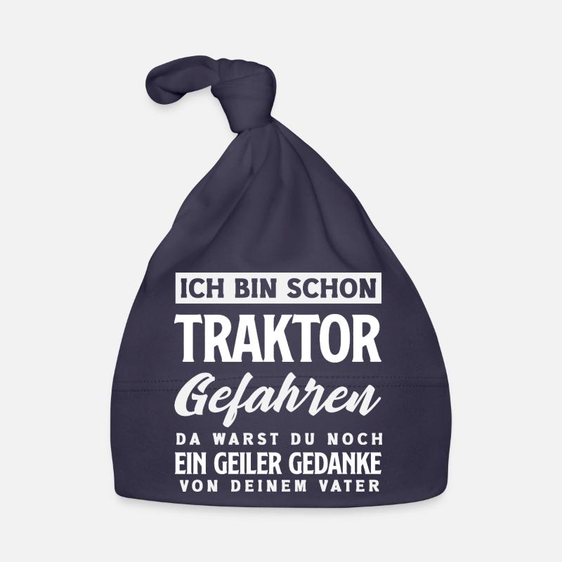 Lustiges Traktor Geschenk Baby Bio-Mütze