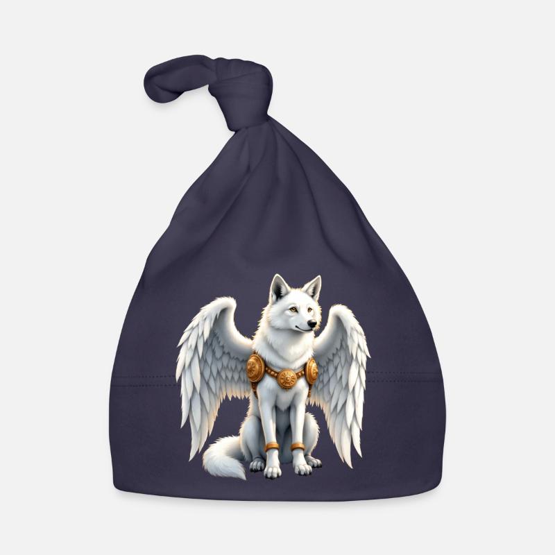 Sky Winged Wolf Organic Baby Cap