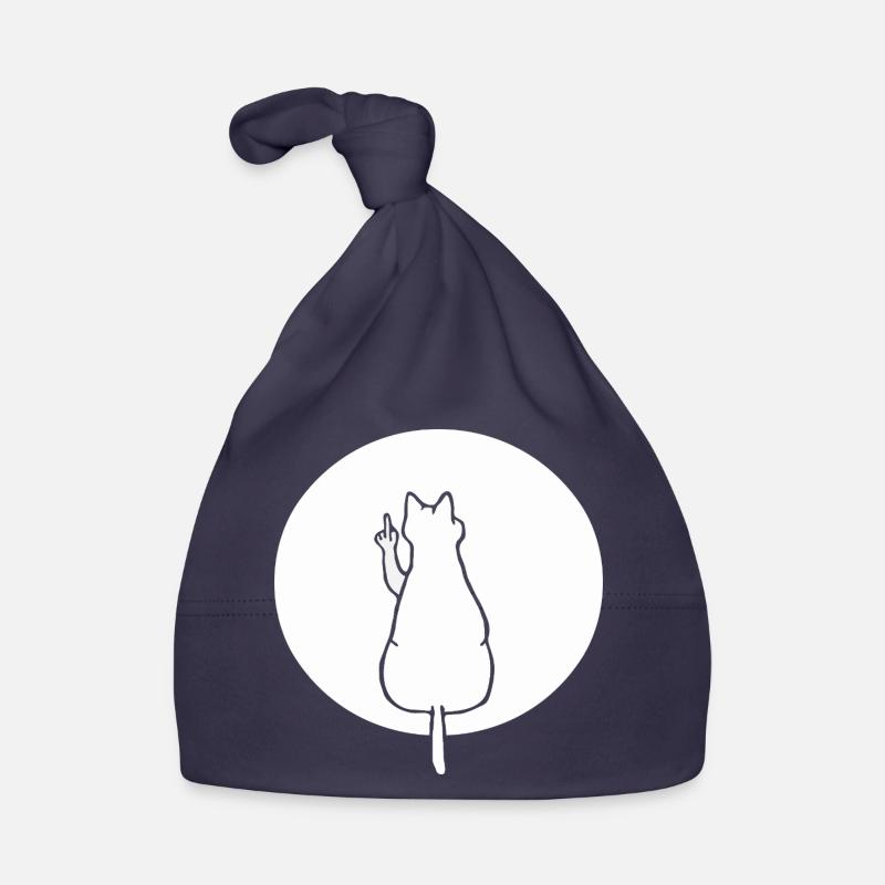 Chat chats chaton chat doigt d’honneur Bonnet bio Bébé