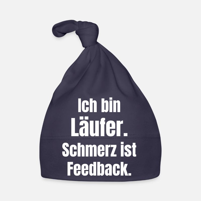 I'm a runner – pain is feedback Organic Baby Cap