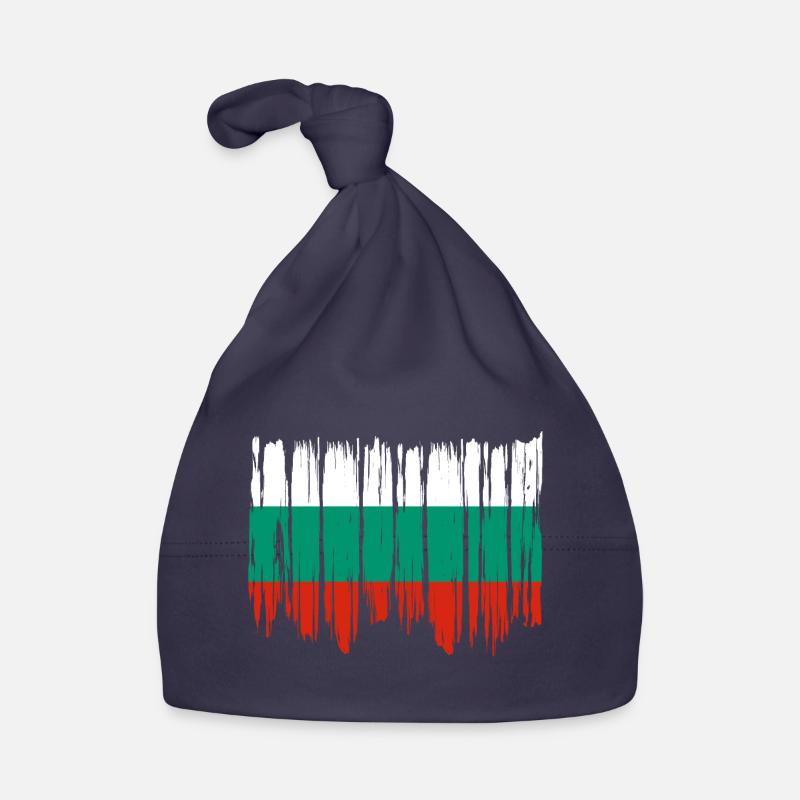 Drapeau de la Bulgarie Drapeau bulgare Sables d’or Bonnet bio Bébé