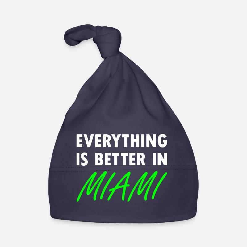 Everything is better in Miami Organic Baby Cap