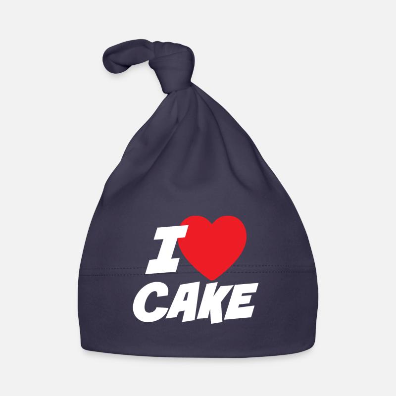 I Love Cake Organic Baby Cap