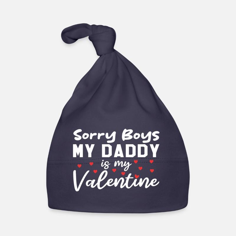 Désolé les garçons, mon papa est mon valentin Bonnet bio Bébé