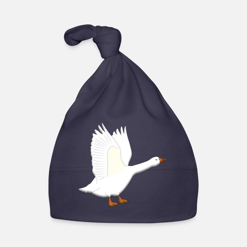 Goose est acide - Bonnet bio Bébé - marine