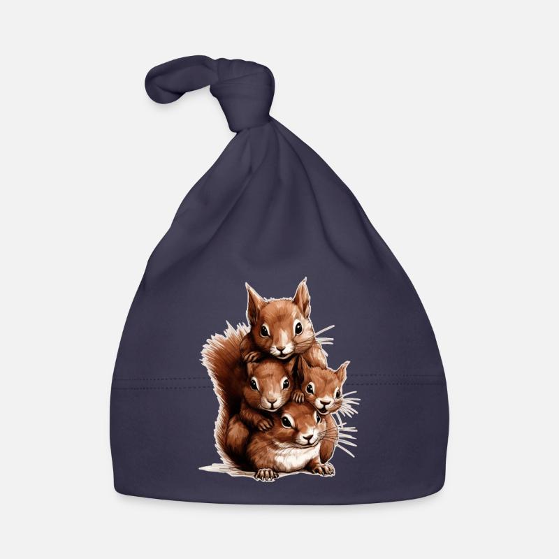 Eichhörnchen Baby Bio-Mütze