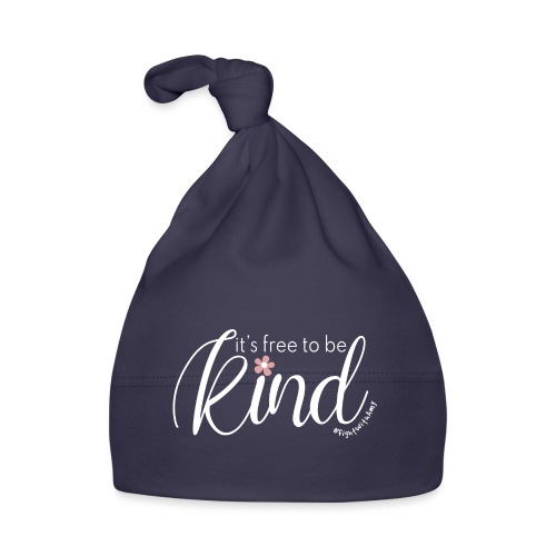 Amy's 'Free to be Kind' design (white txt) - Baby Cap