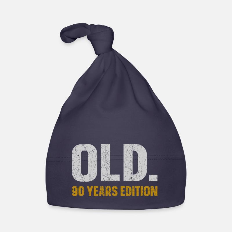 Old 90 Years Edition 90th Birthday Gift Idea Organic Baby Cap