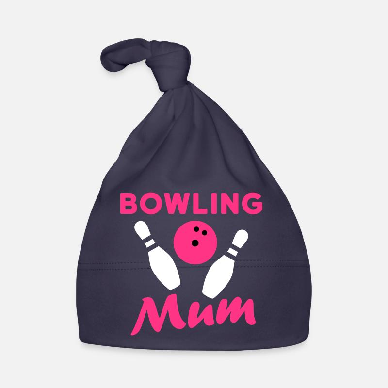 Bowling mum (Bowlingkugel, umkippende Bowlingpins) Baby Bio-Mütze