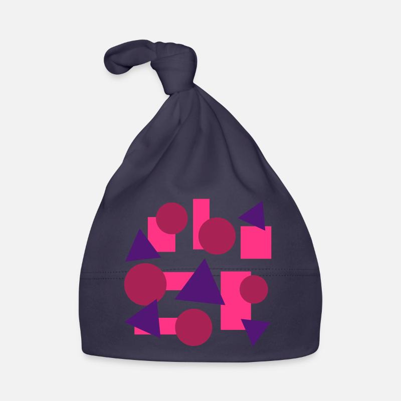 Geometric shapes (squares, circles, triangles) Organic Baby Cap