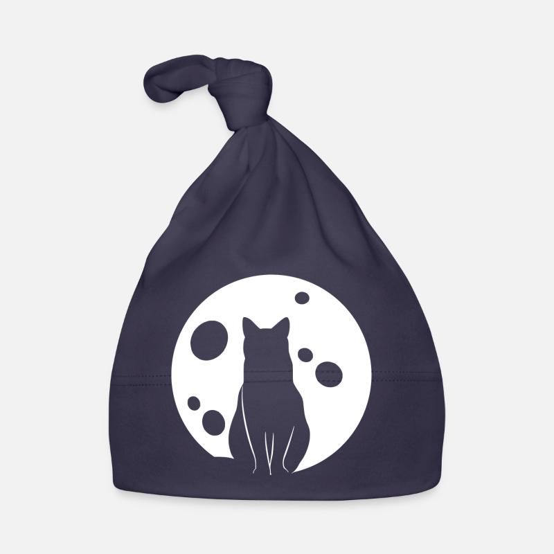Chat dans la Lune Chats de nuit Bonnet bio Bébé