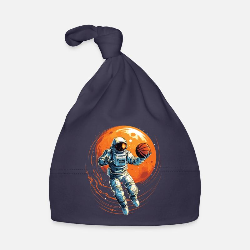 Astronaute basketteur dans l’espace, illustration de bande dessinée Bonnet bio Bébé
