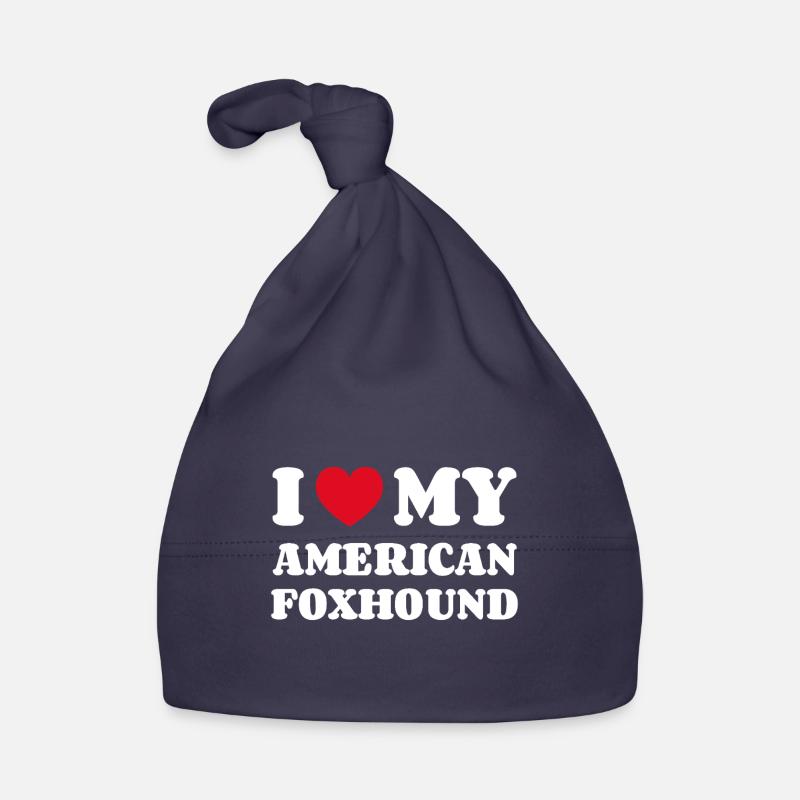 J'aime mon Foxhound américain Bonnet bio Bébé