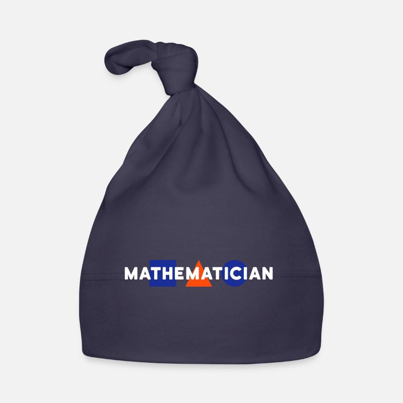 Mathematician (square, triangle, circle) Organic Baby Cap