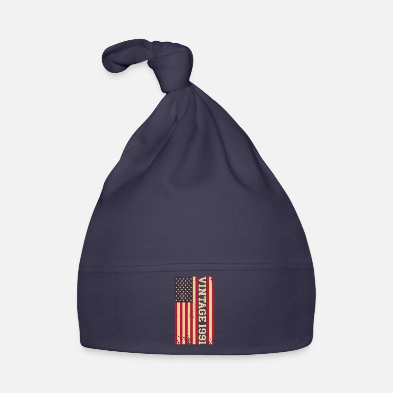 Millésime 1991 Drapeau américain Bonnet bio Bébé