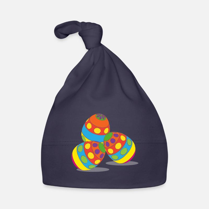Oeufs de pâques, pâques, joyeuses pâques, heureux est Bonnet bio Bébé