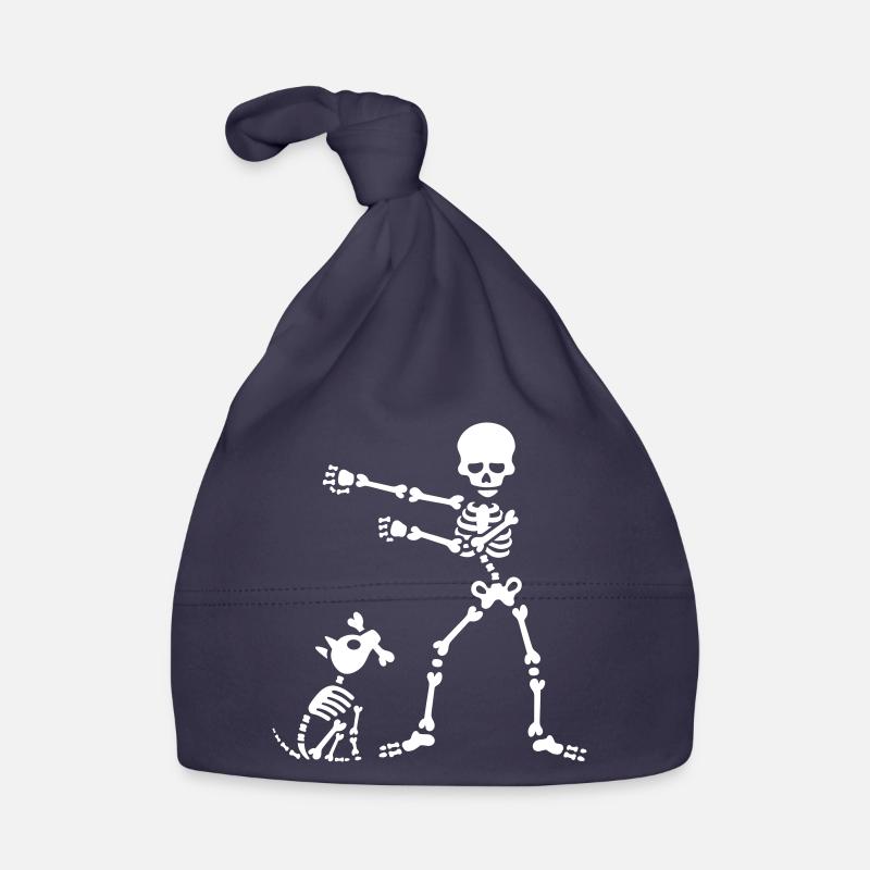 Flossing floss like a boss skeleton dog dance Organic Baby Cap