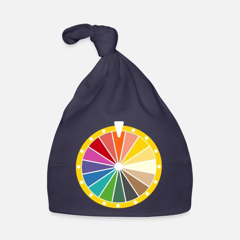 roue de la fortune - Bonnet bio Bébé - marine