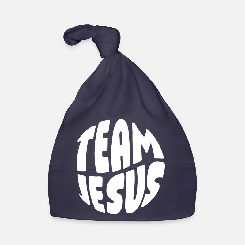 Équipe Jésus - Bonnet bio Bébé - marine