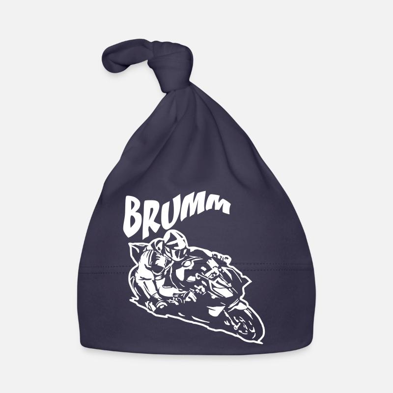 Brumm Biker Blanc Bonnet bio Bébé