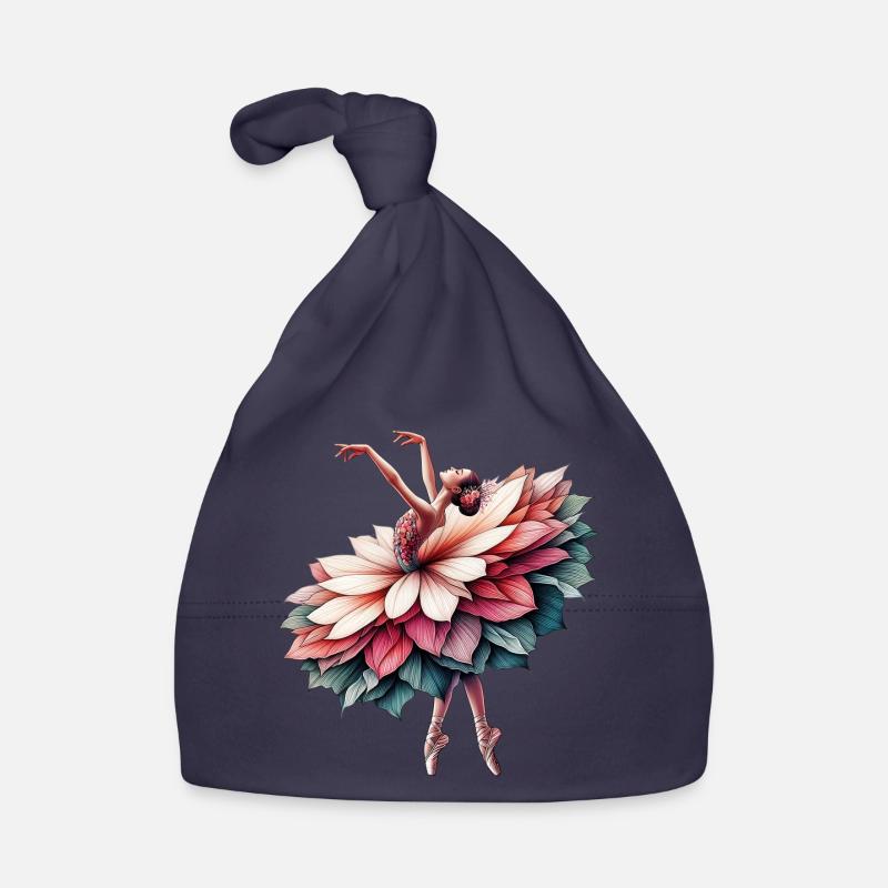 Ballet dancer with tutu Organic Baby Cap
