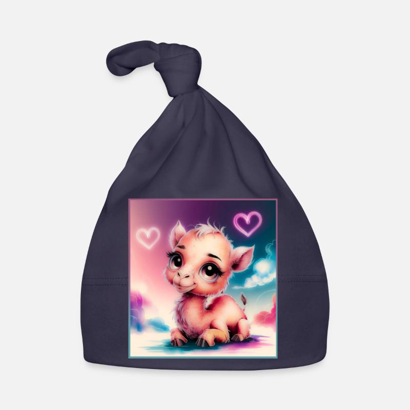 Bébé chameau - Bonnet bio Bébé - marine