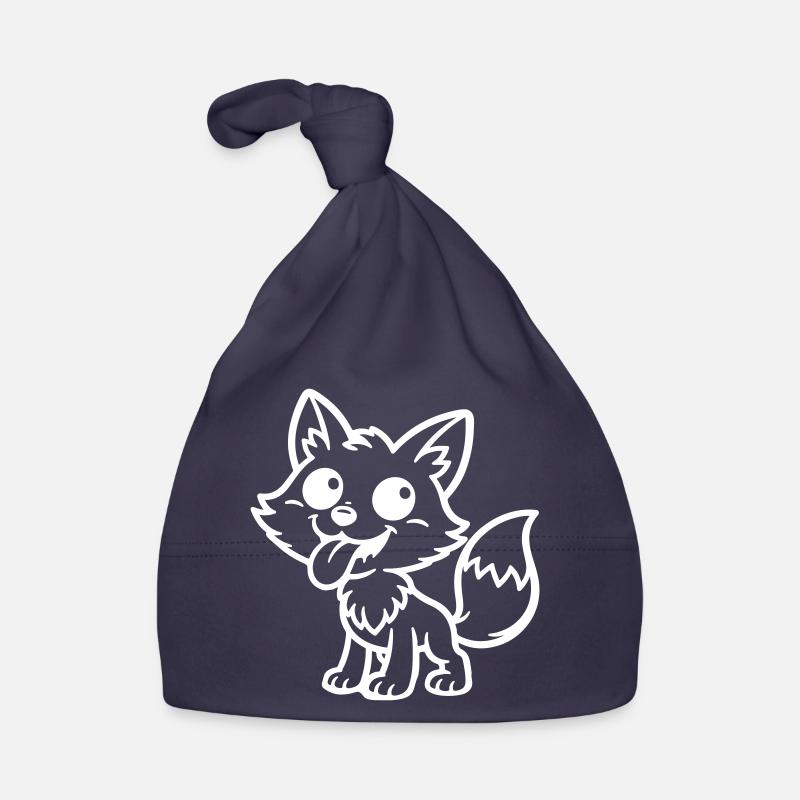 Fuchs Comic Lustig Baby Bio-Mütze