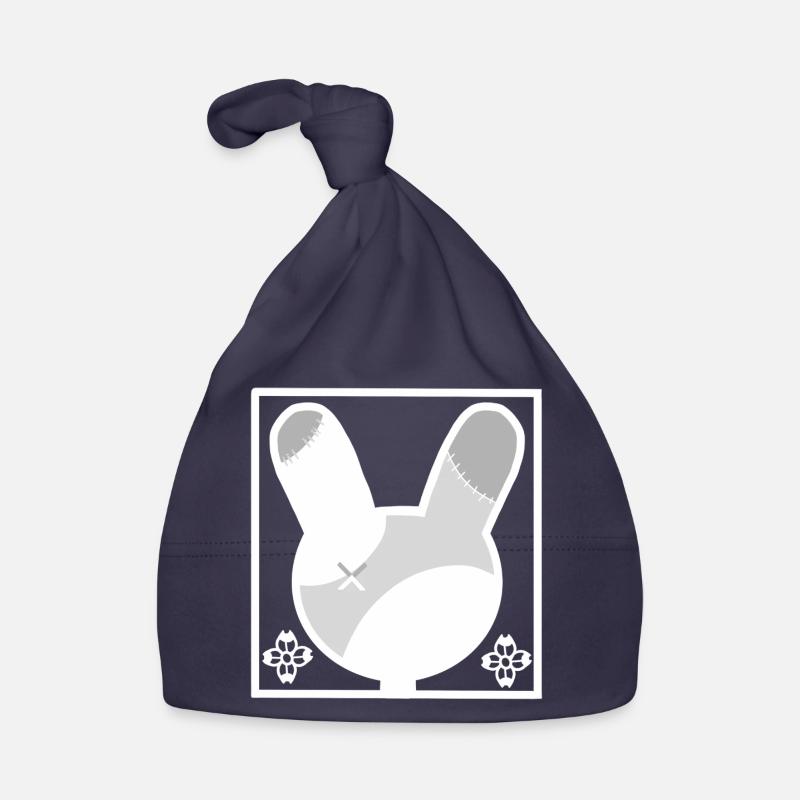 Silhouette du lapin-patchwork Bonnet bio Bébé