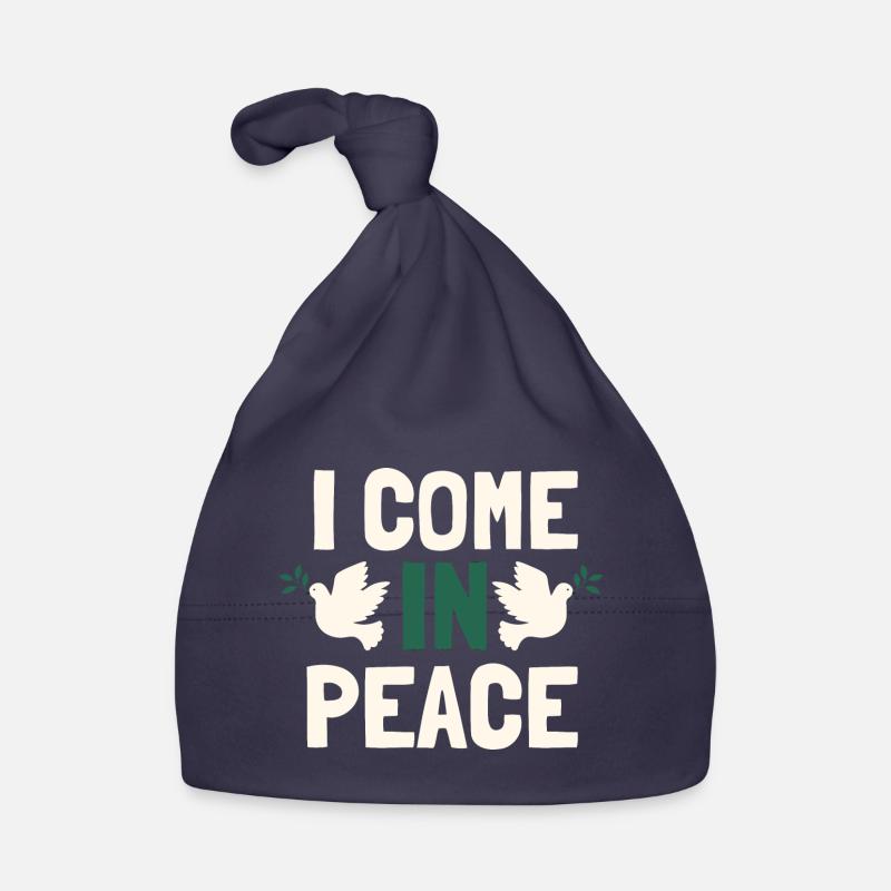 I come in peace im peace couples Baby Bio-Mütze